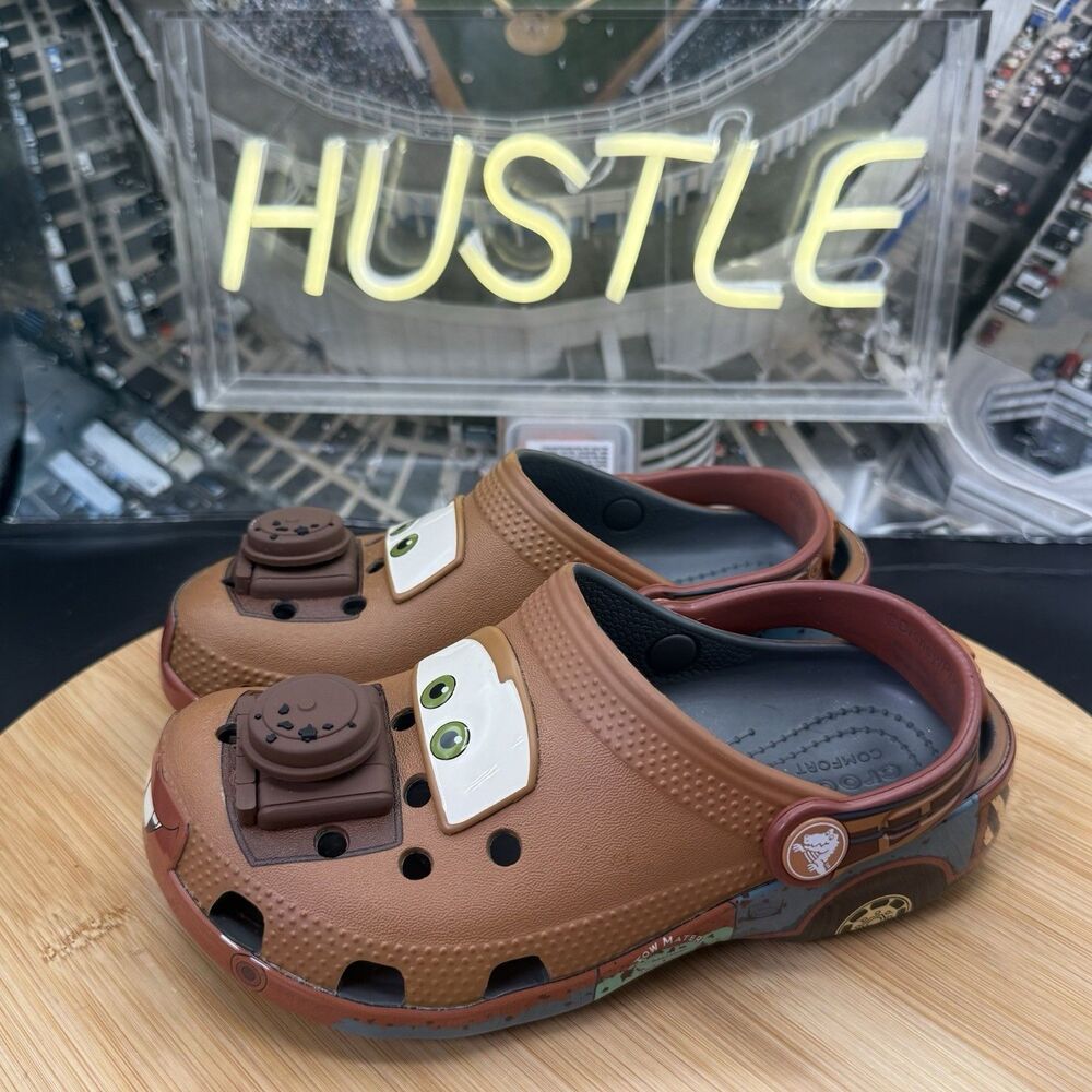 Disney Pixar Mater Crocs Kids’ Size C13 Clogs Shoes - Picture 2 of 10